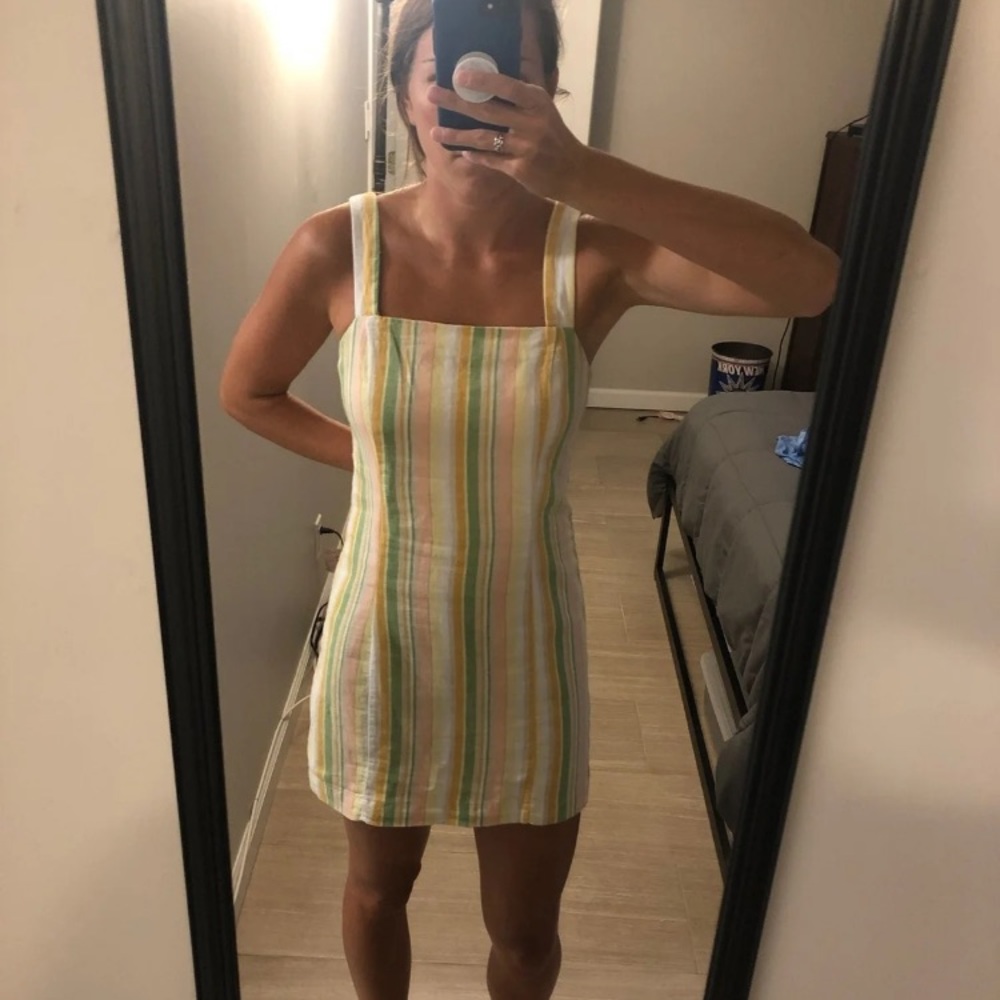 Forever 21 Pastel Striped Dress